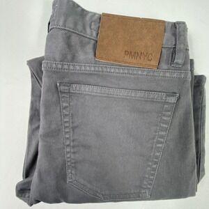 Peter Manning 5-Pocket Stretch Twills Jeans Mens 29x27 Gray Slim Straight Pants